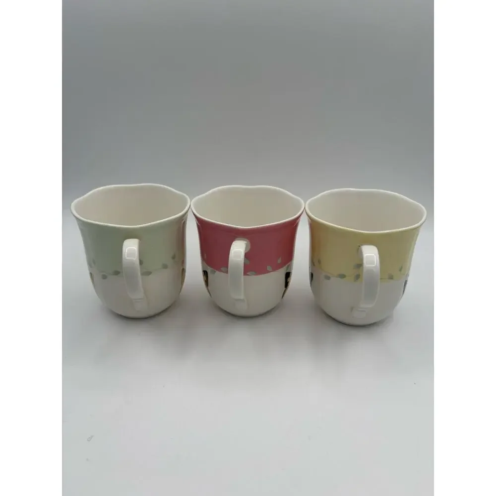 Lenox Set of 3 Butterfly Meadow Coffee Cups